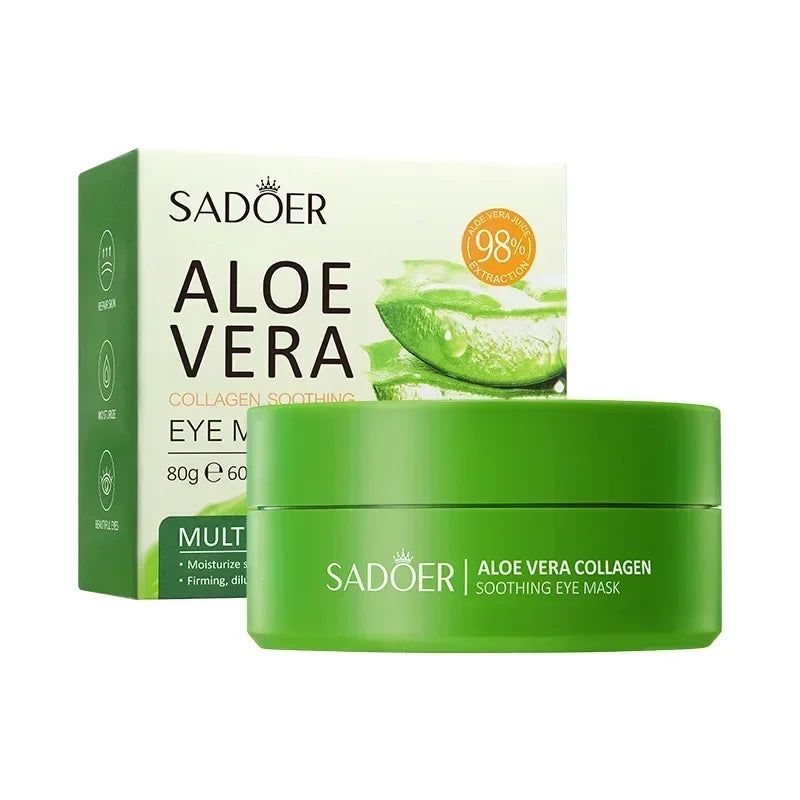 Patchs Yeux Collagène & Aloe Vera – 60 unités Anti-Cernes & Anti-Poches