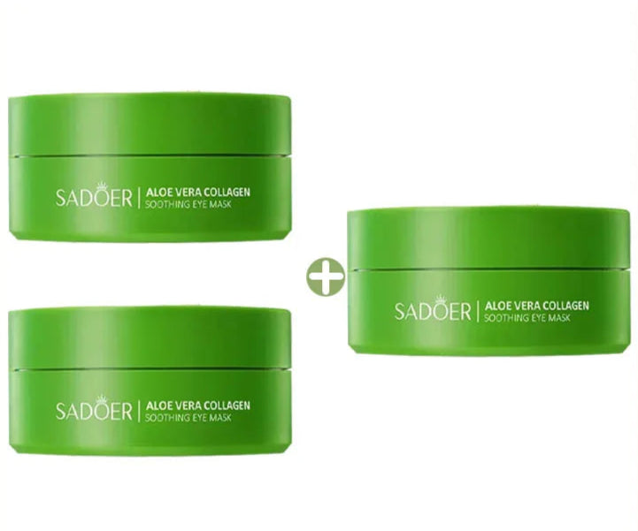 Patchs Yeux Collagène & Aloe Vera – 60 unités Anti-Cernes & Anti-Poches