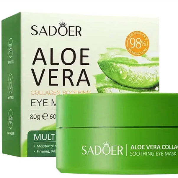 Patchs Yeux Collagène & Aloe Vera – 60 unités Anti-Cernes & Anti-Poches